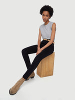 Ali High Rise Skinny Sateen 