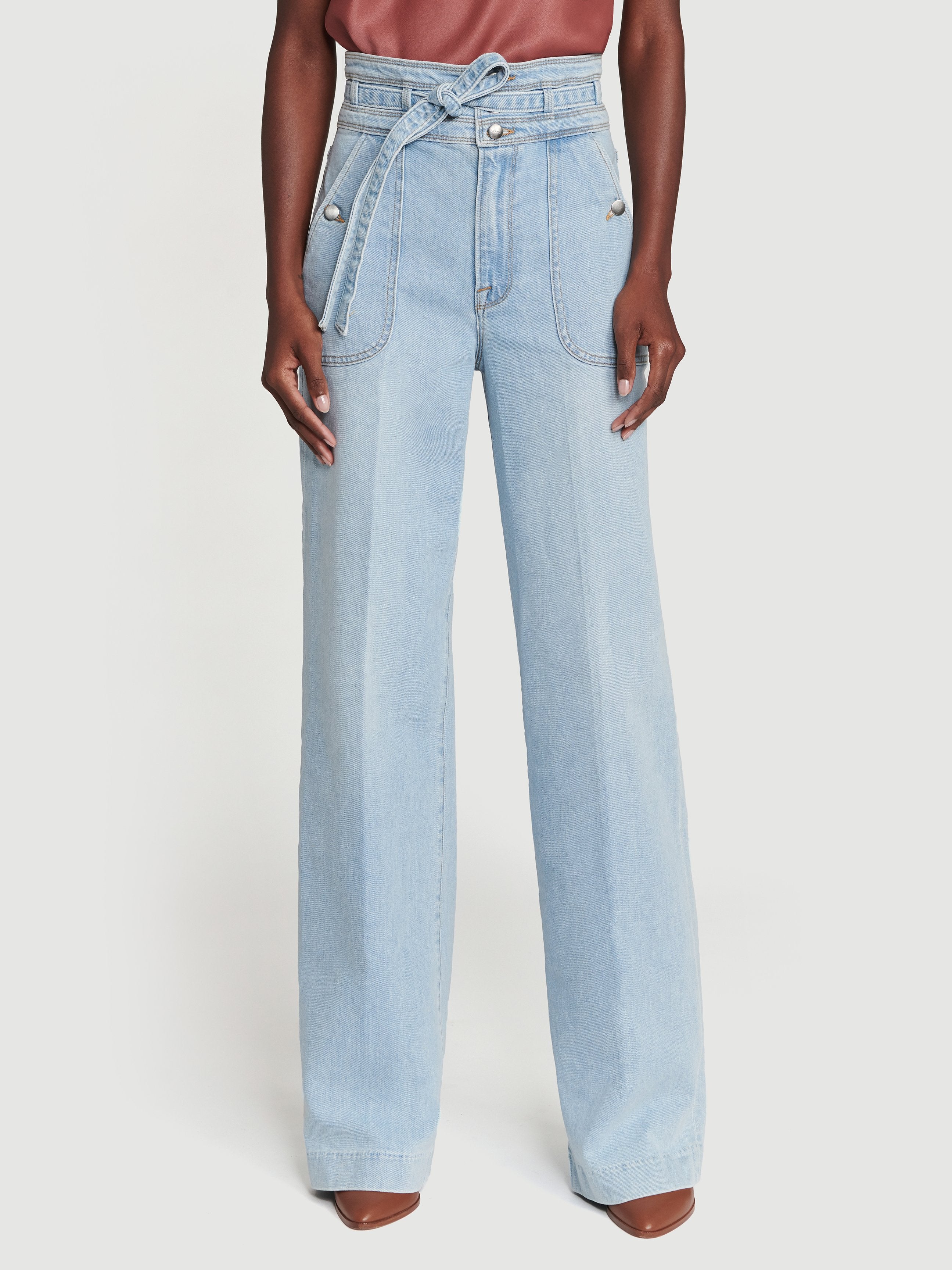 jeans front view