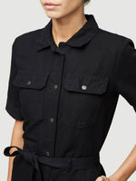 Belted Short Jumpsuit 