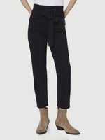 Belted Pleated Pegged Jean 