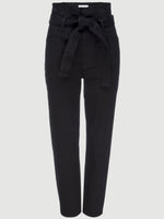 Belted Pleated Pegged Jean 