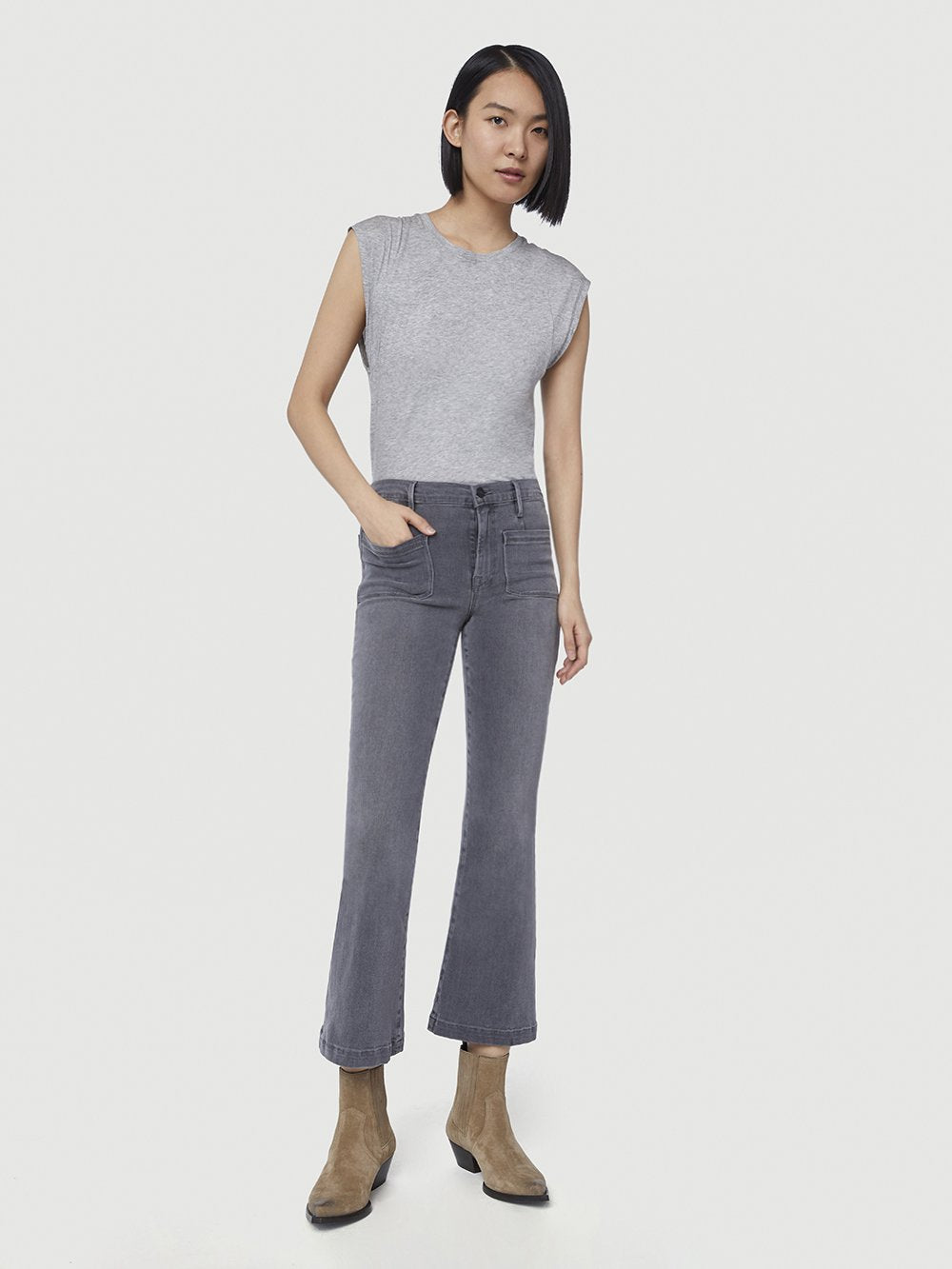 Le Bardot Crop Flare -- Chimes