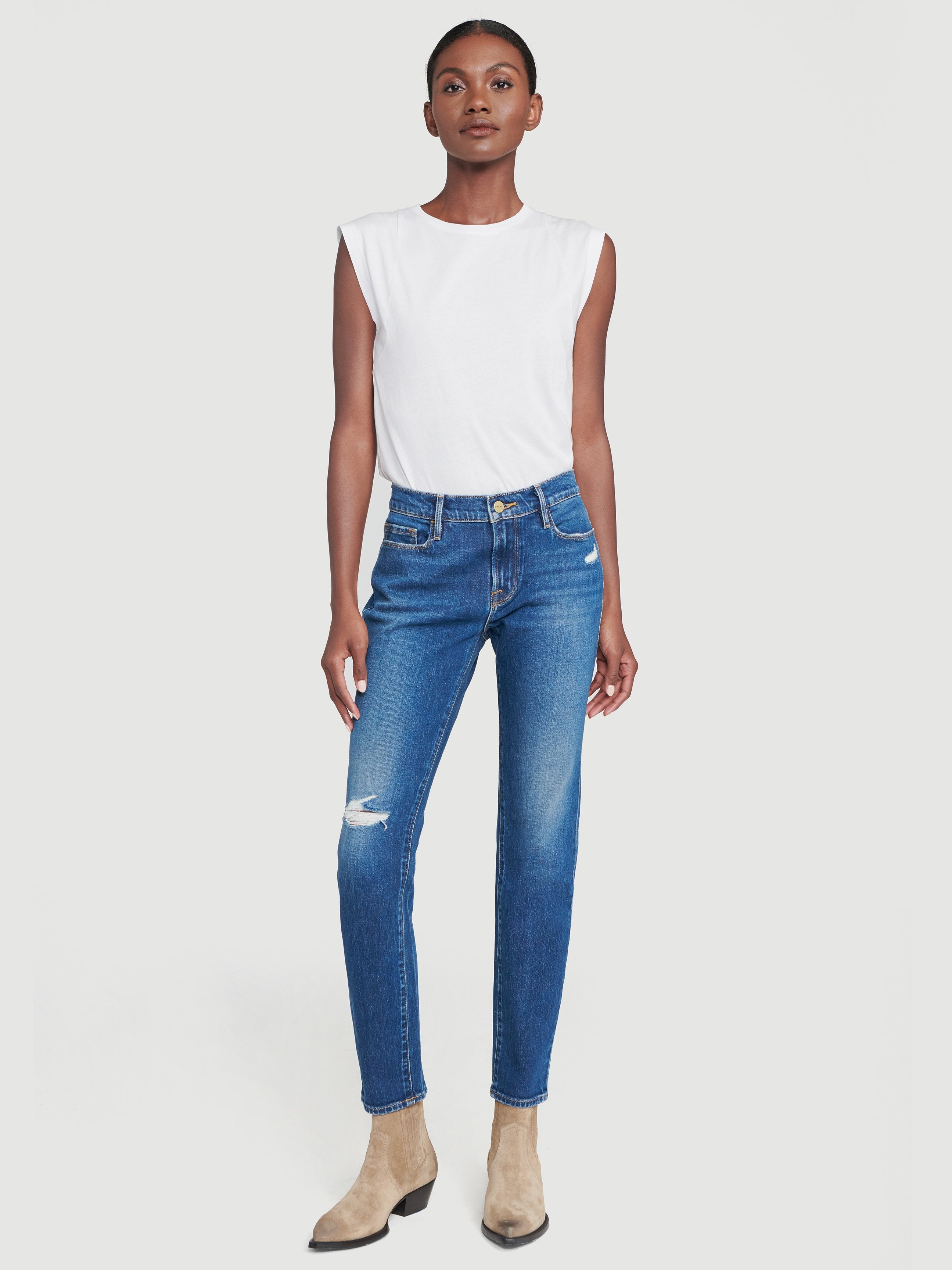 jeans front full body view