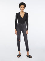 Le High Skinny Crop Raw Edge 
