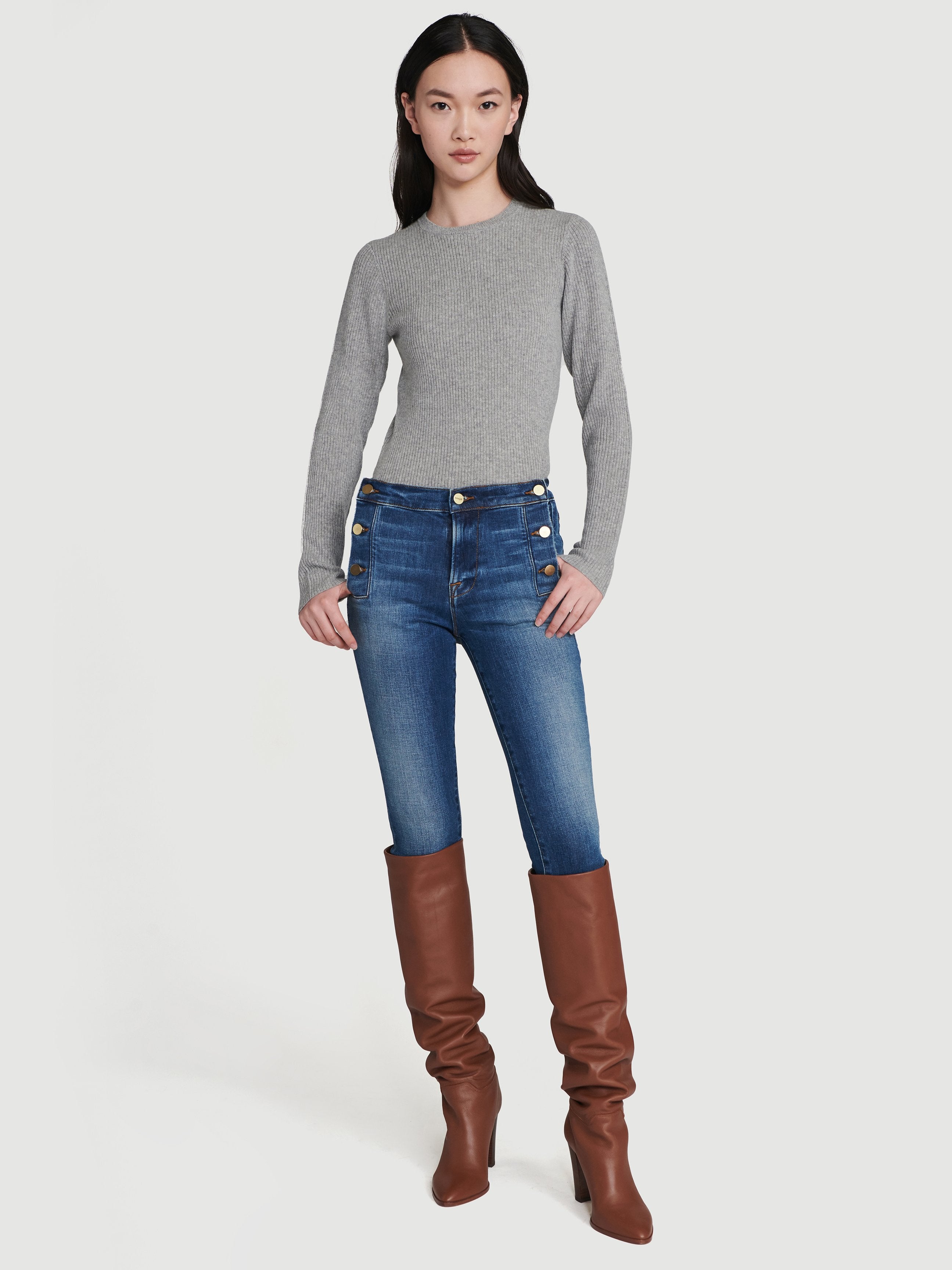 jeans front full body view
