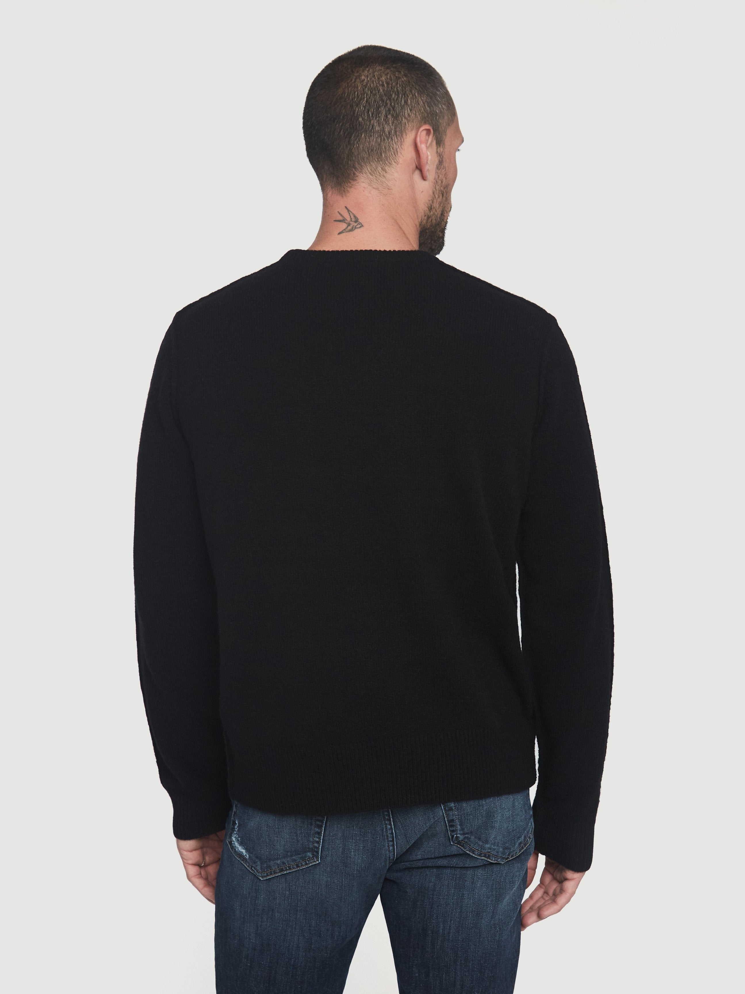 sweater back view