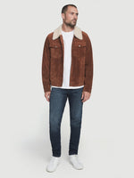 Shearling Suede Trucker 