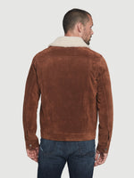 Shearling Suede Trucker 