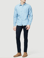 Long Sleeve Single Pocket Fray Hem 