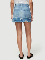 Le Mini Skirt Front Split Release Hem 