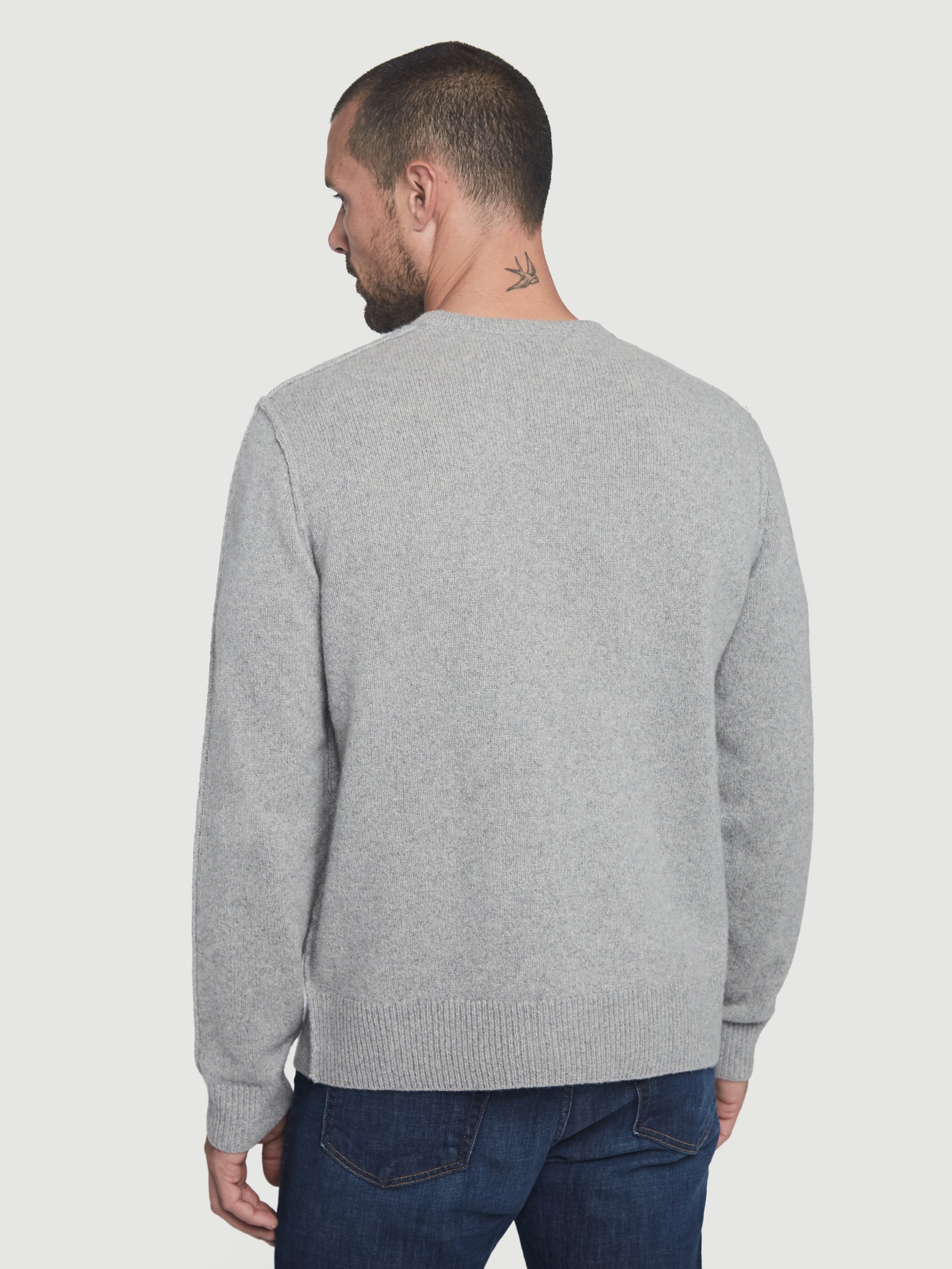 sweater back view