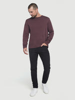 Long Sleeve Quilted Crew 