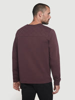 Long Sleeve Quilted Crew 