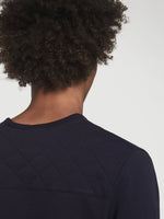 Long Sleeve Quilted Crew 