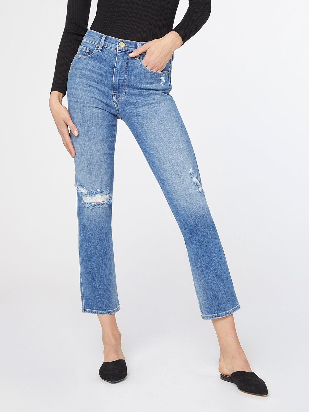 jeans front view
