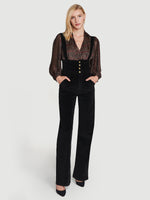 Le Velveteen Cummerbund Jumpsuit 