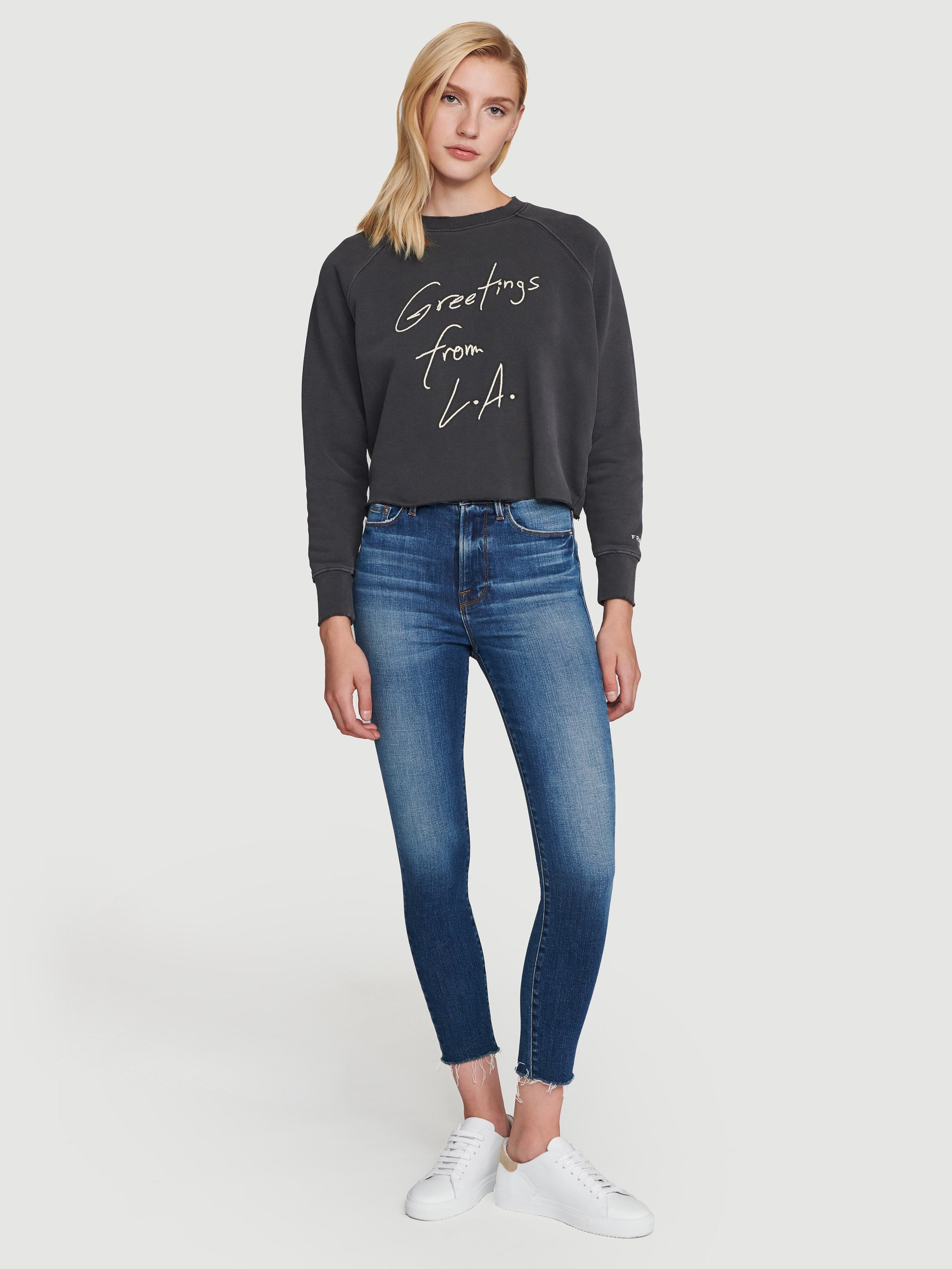jeans front full body view