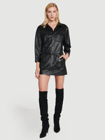 Leather Cargo Dress 