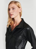 Leather Cargo Dress 