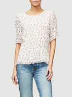 Smocked Floral Top 