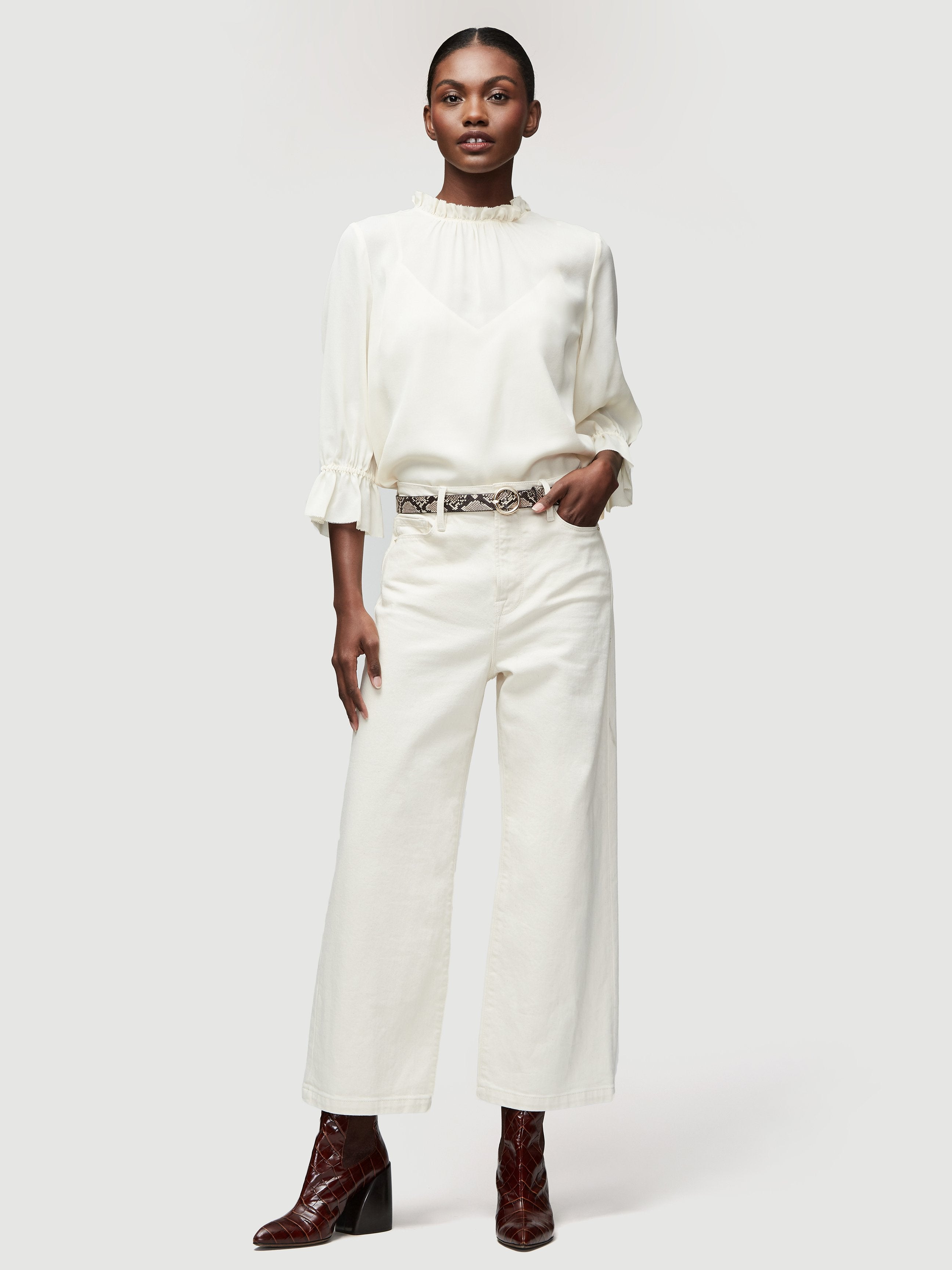 top front full body view