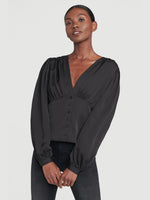 Silk Empire Pleat Top 