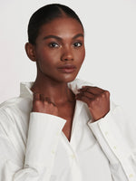 Pleated Clean Collar Shirt 