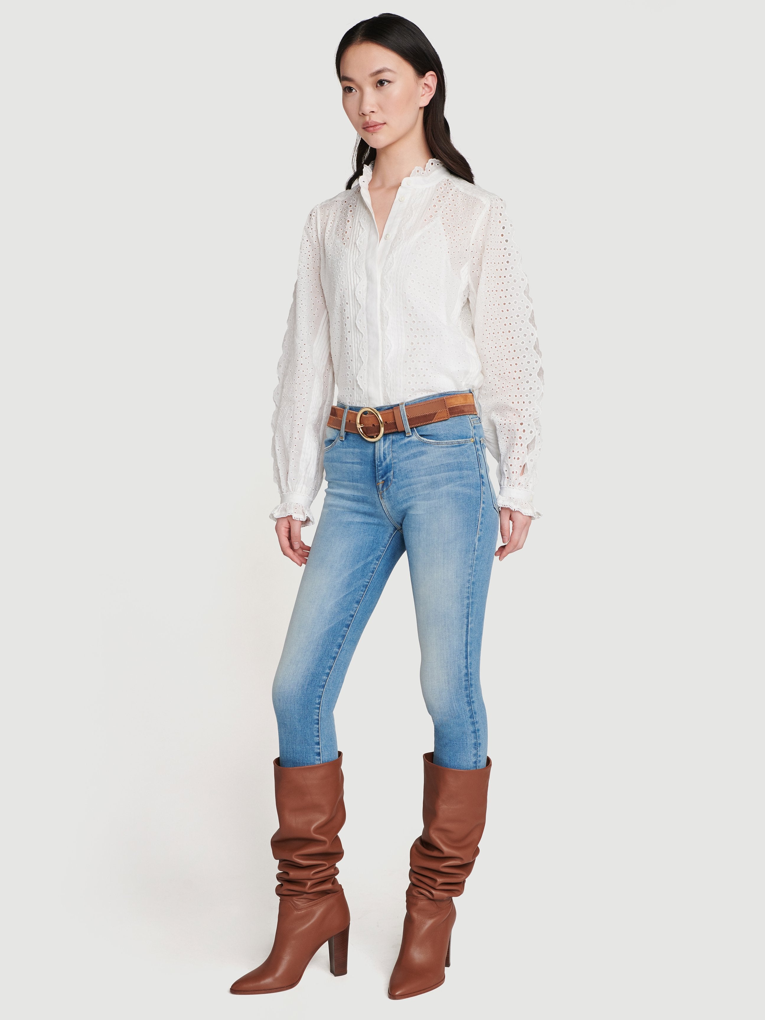 top front full body view