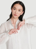 Scallop Button Down Shirt 