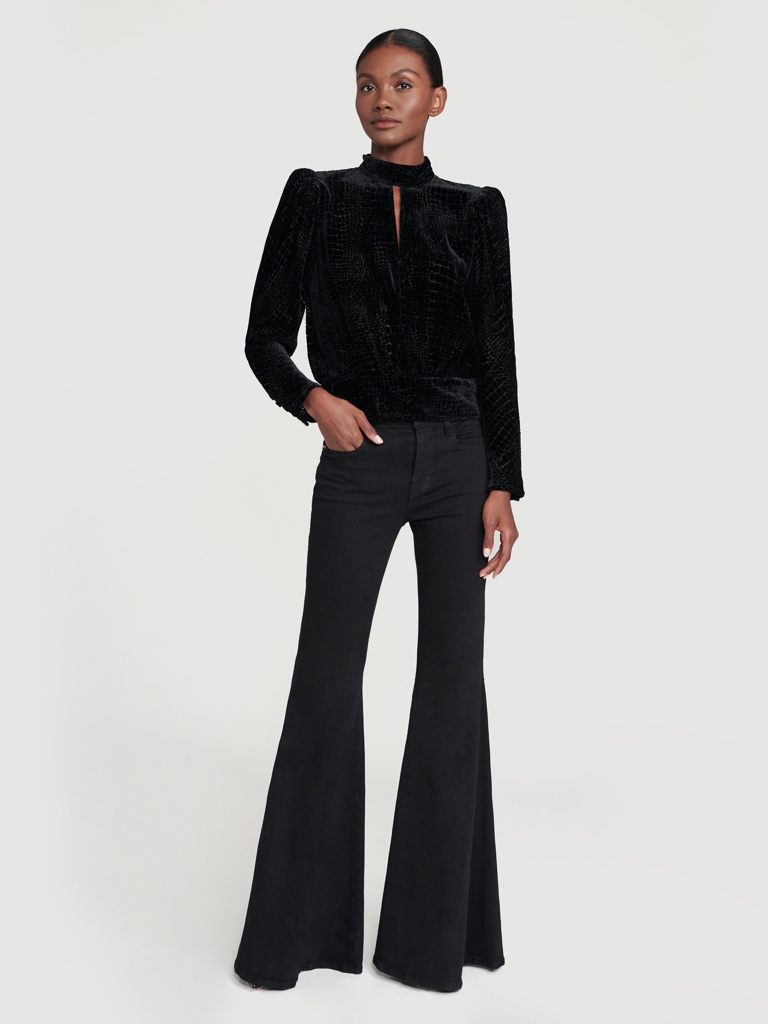 top front full body view