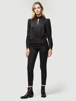 Jacquard Keyhole Top 