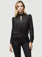 Jacquard Keyhole Top 