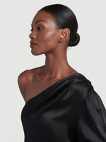Silk Relaxed One Shoulder Top 