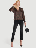 Metallic Keyhole Top 