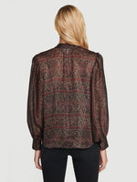 Metallic Keyhole Top 