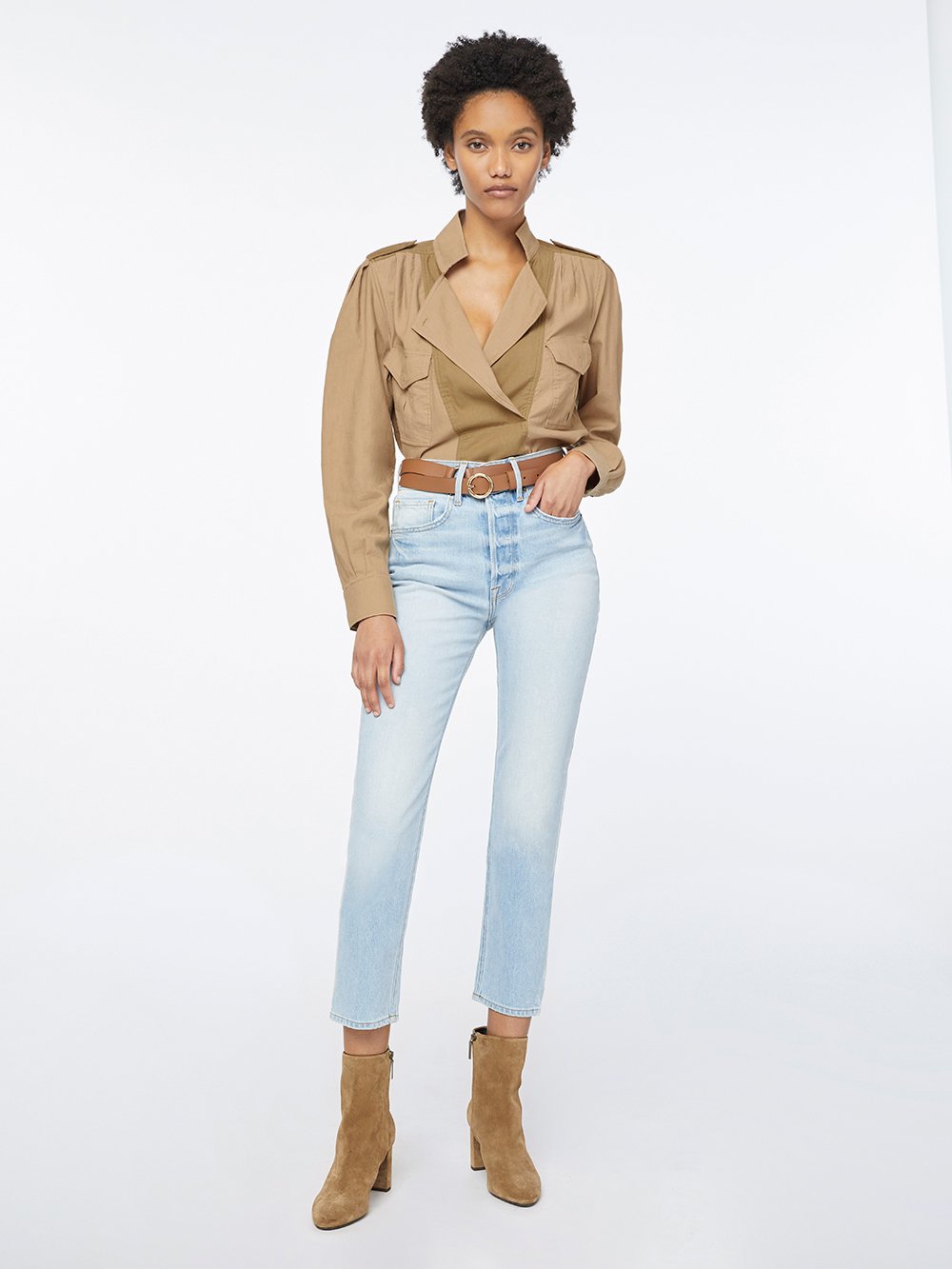 top front full body view