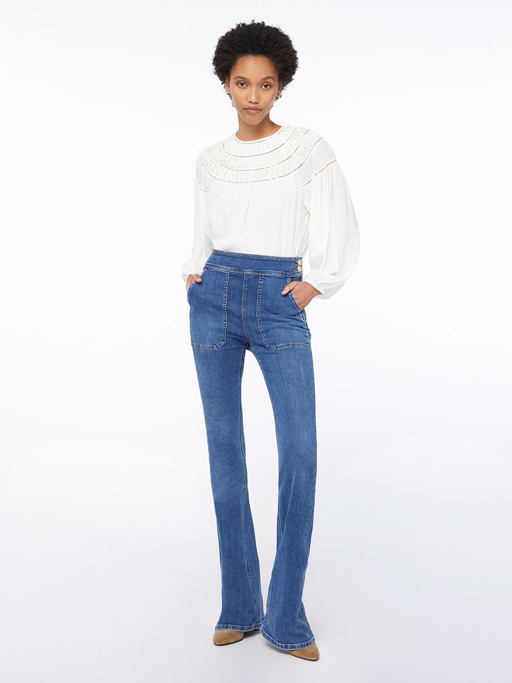 top front full body view