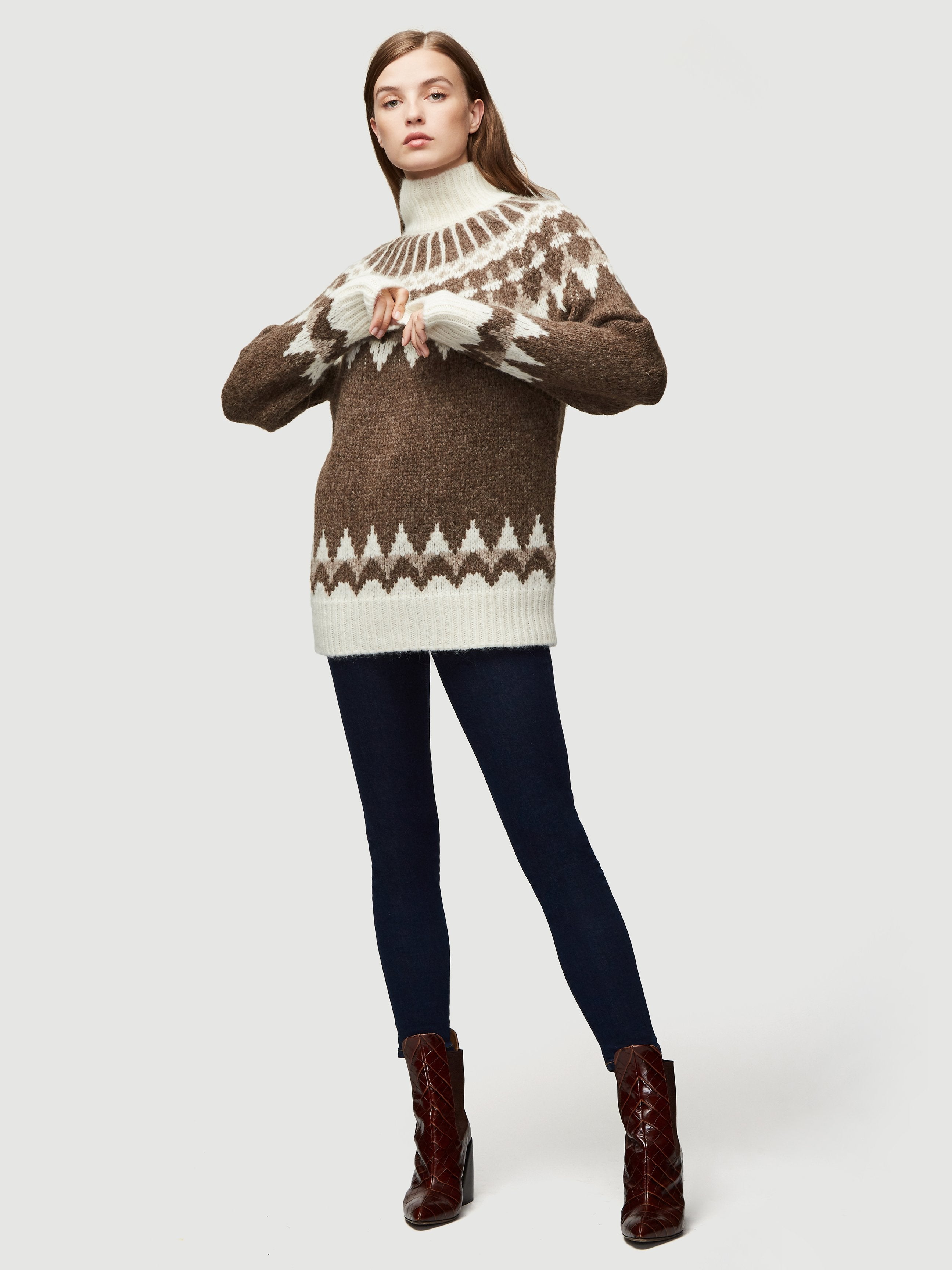 sweater front full body view