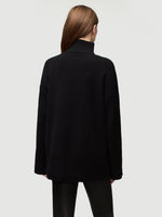 Sustainable Cashmere High Low Turtleneck 