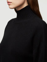 Sustainable Cashmere High Low Turtleneck 