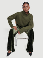 Side Slit Turtleneck 