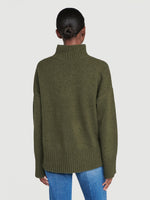 Side Slit Turtleneck 
