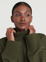 Side Slit Turtleneck 