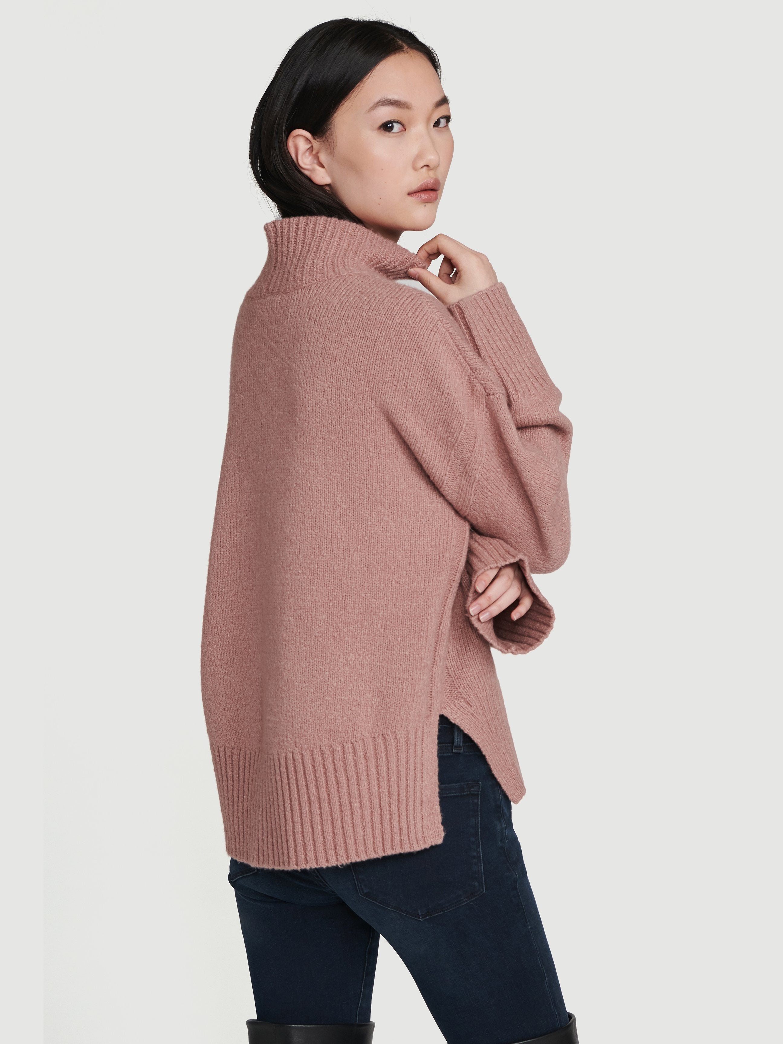 sweater back view