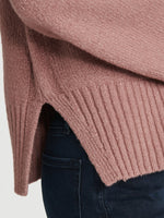 Side Slit Turtleneck 