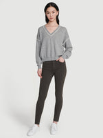 Jersey Roll V-neck 