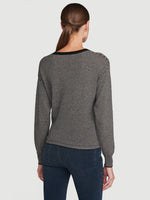 Sustainable Cashmere Twist Front Sweater 