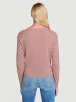 Sustainable Cashmere Twist Front Sweater 
