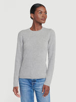 Sustainable Cashmere Fine Ribbed Crew 