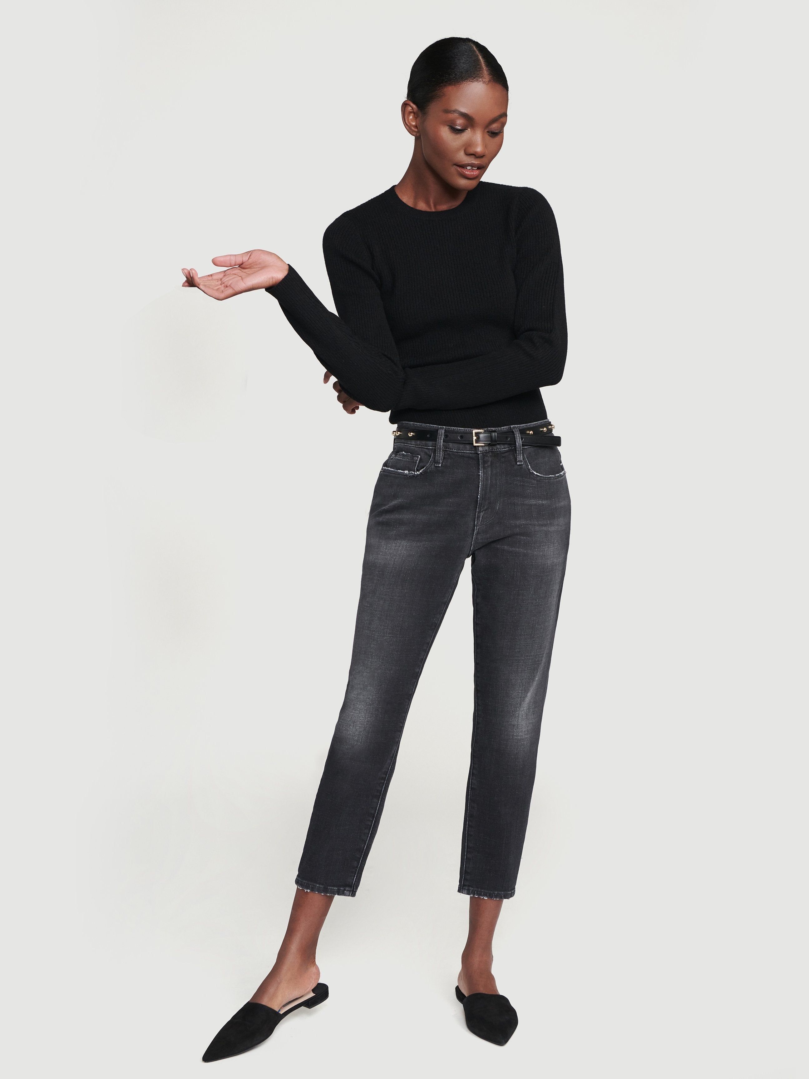 sweater front full body view